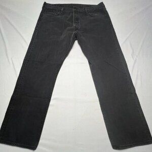 Levi's 501 Men's Straight Leg Button Fly Black Denim Jeans